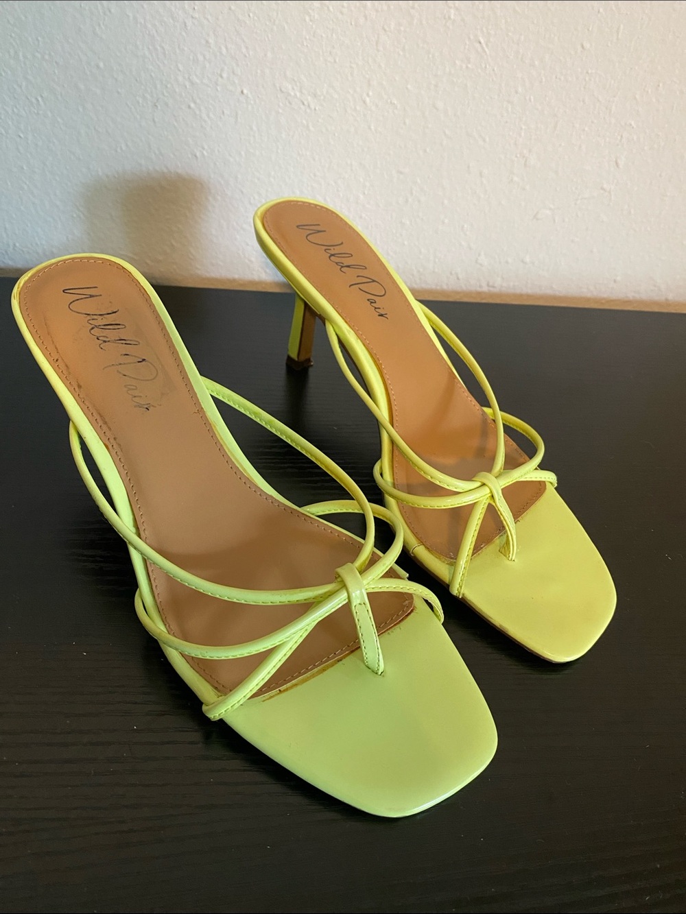 WP Kitten Heels- Neon Green for Women